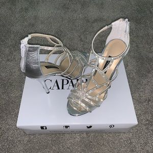 Silver Women’s Heels Size 7.5